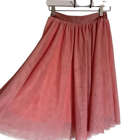 ModCloth women's Skirt Pink Tulle Layered Midi XS - Picture 3 of 10